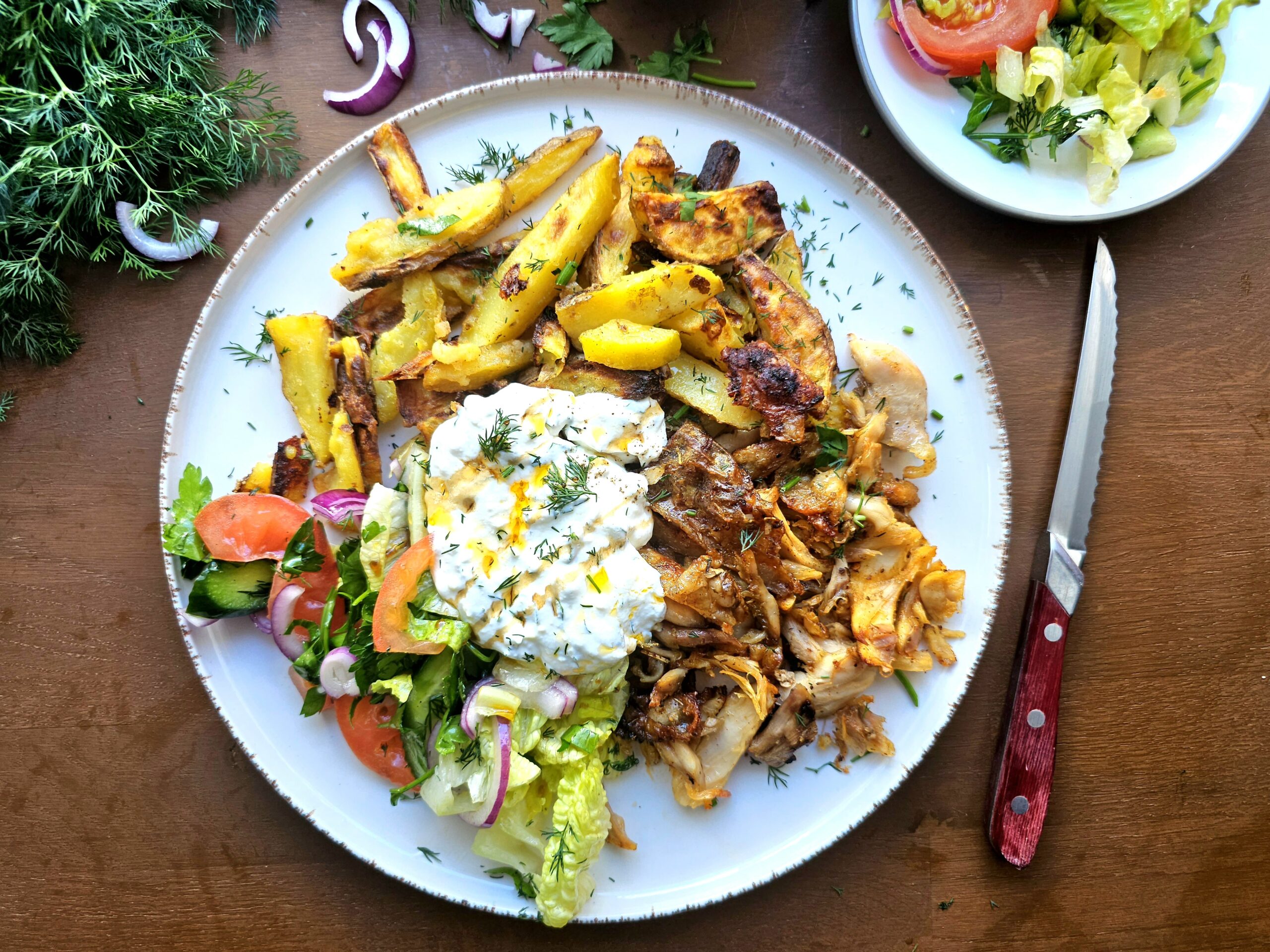 Orientalische Hähnchen-Döner-Bowl